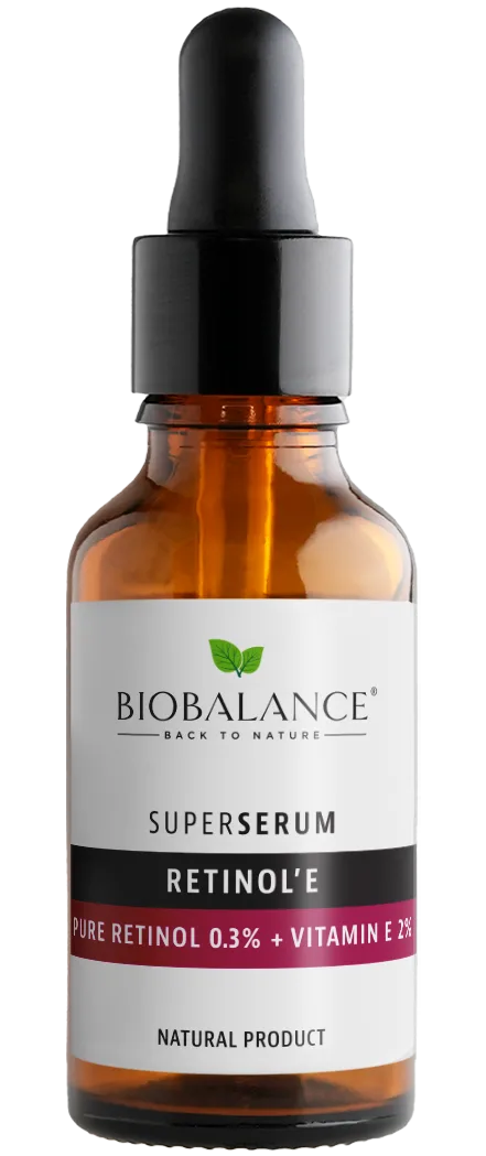Ser de fata Retinol'e Retinol pur 0,3 + Vitamina E 2% Super Serum, 30ml, Bio Balance — preț și oferte