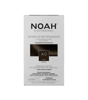 Vopsea de par naturala Saten (4.0), 140ml, Noah