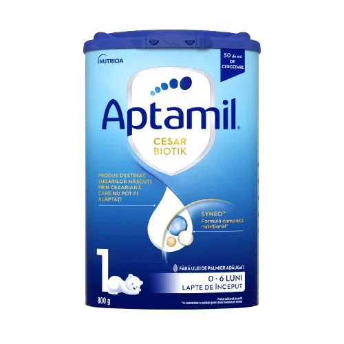 Lapte de inceput 0-6 luni CESAR-BIOTIK 1, 800g, Aptamil Aptamil Junior — preț și oferte
