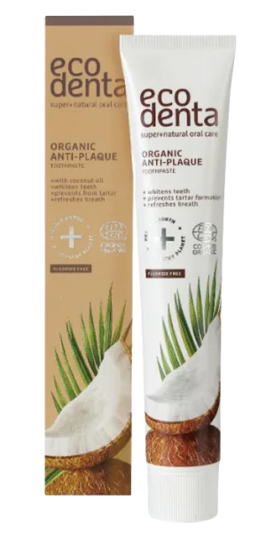Pasta de dinti antiplaca cu ulei de cocos, 75ml, Ecodenta