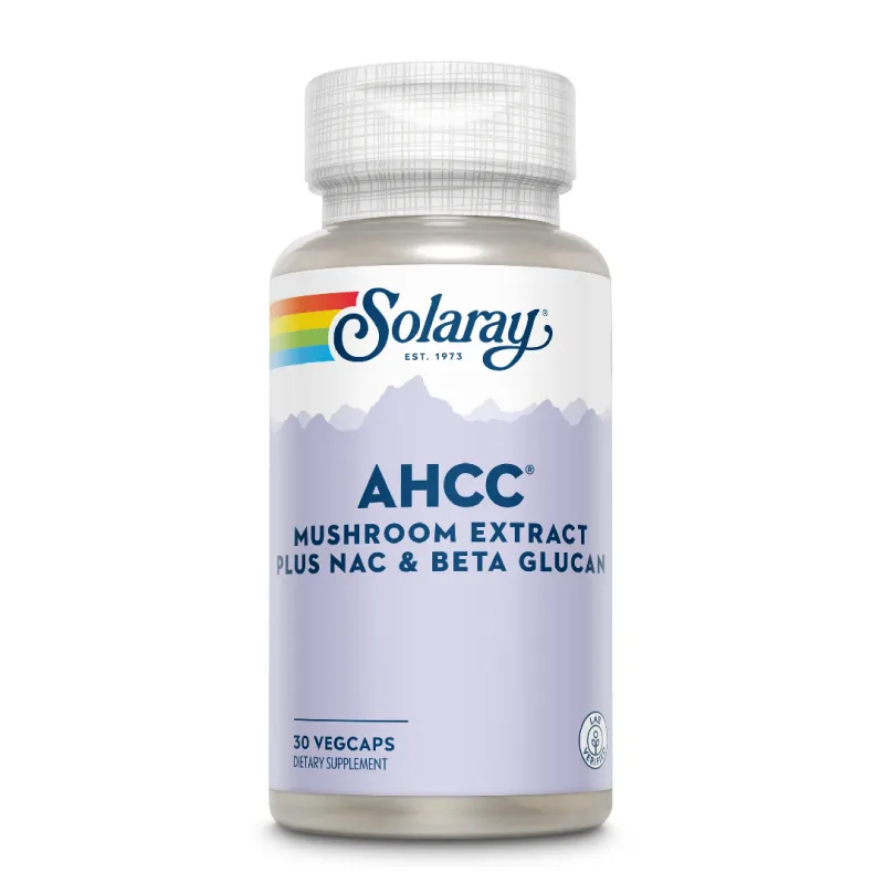 AHCC plus NAC & Beta Glucan Solaray, 30 tablete, Secom SOLARAY SUA — preț și oferte