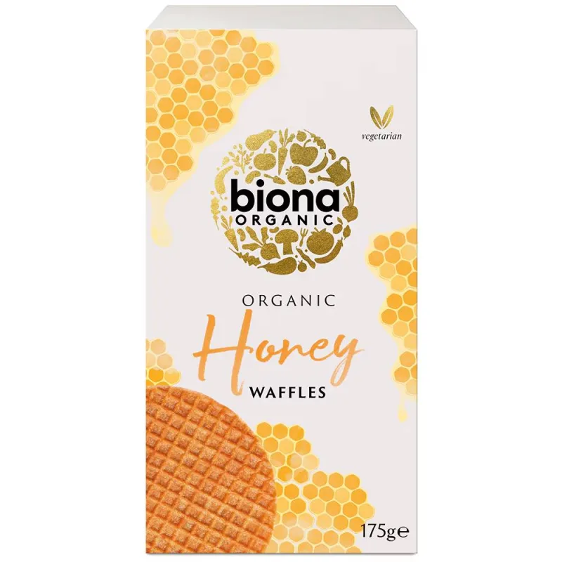 Vafe cu miere bio, 175g, Biona Organic — preț și oferte