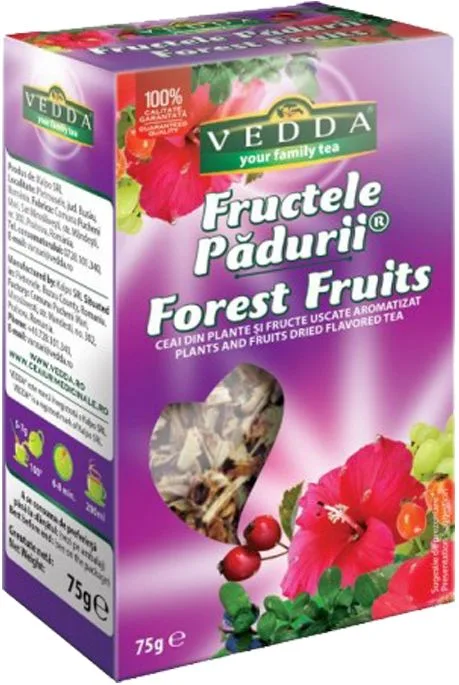 Ceai de fructe de padure, 75g, Vedda — preț și oferte