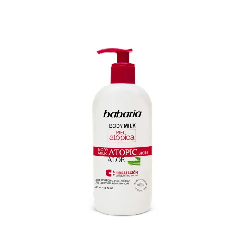 Lapte de corp pentru piele atopica cu aloe vera, 400ml, Babaria — preț și oferte