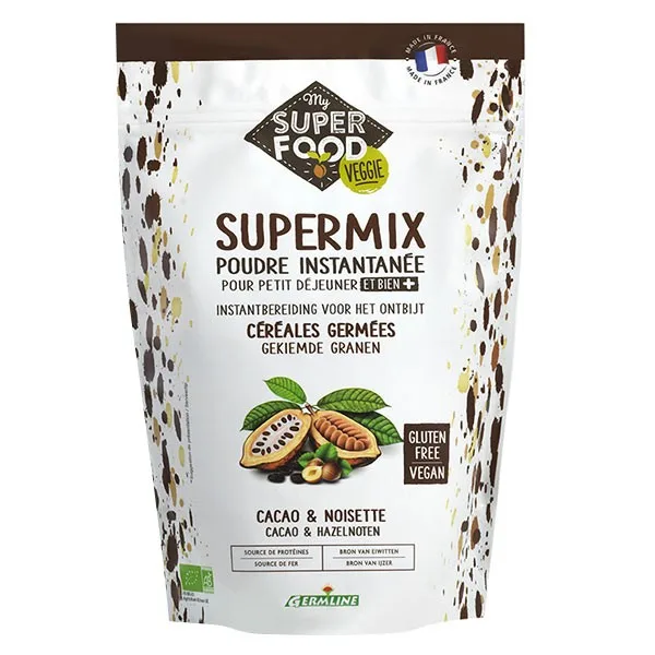 Supermix pentru micul dejun cu alune si cacao bio, 350g, Germline — preț și oferte