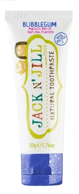 Pasta de dinti naturala pentru copii de la +6 luni cu aroma Bubblegum, Jack N' Jill Kids — preț și oferte