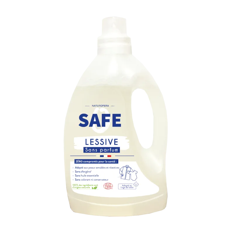 Detergent bio pentru rufe fara parfum si fara alergeni, 3000ml, Safe — preț și oferte