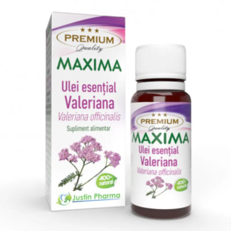 Ulei esential Valeriana 5 ml, uz intern, Justin Pharma — preț și oferte