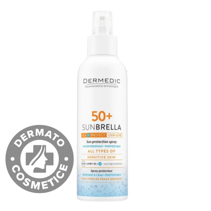 Spray de protectie solara SPF50+ Sunbrella, 150ml, Dermedic — preț și oferte