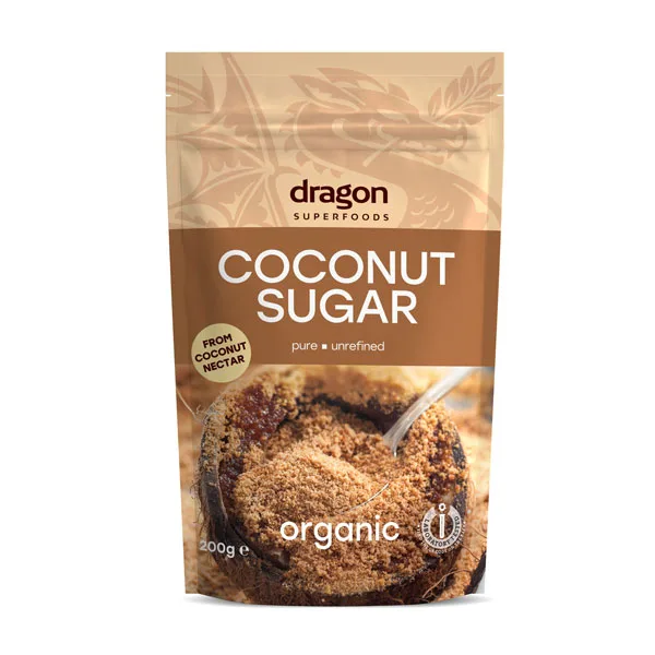 Zahar din palmier de cocos bio, 250g, Dragon Superfoods — preț și oferte