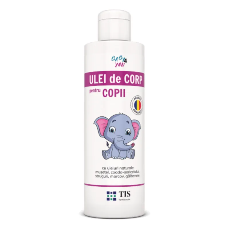 Ulei de corp pentru copii Baby4You, 250 ml, Tis Farmaceutic — preț și oferte