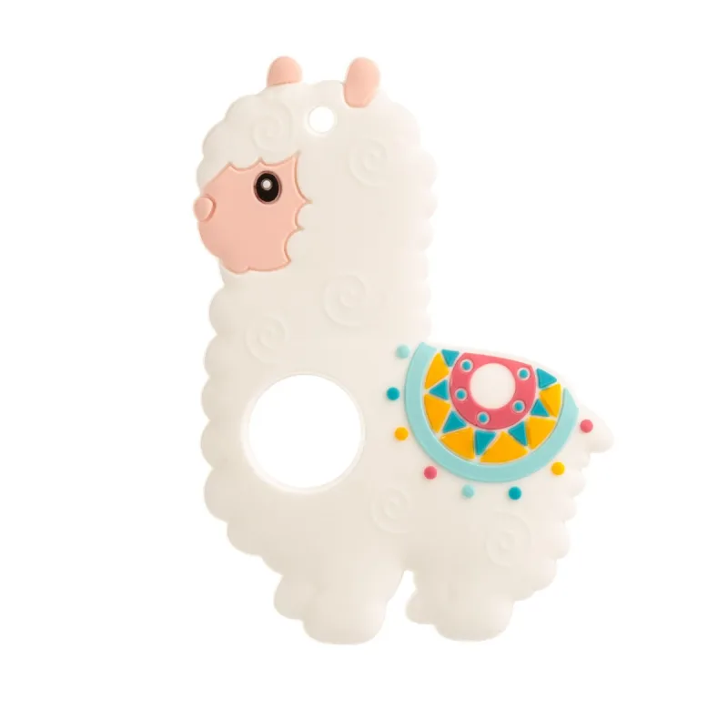 Jucarie pentru dentitie din silicon model de alpaca, 1 bucata, Coccorito — preț și oferte