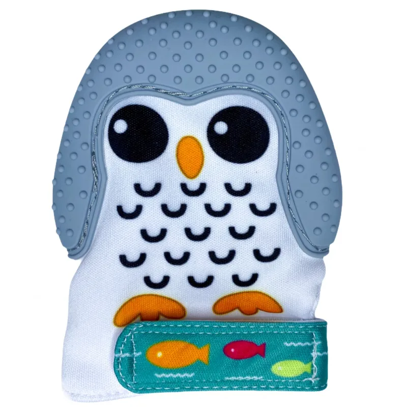 Manusa pentru dentitie cu model de pinguin gri, 1 bucata, Coccorito — preț și oferte