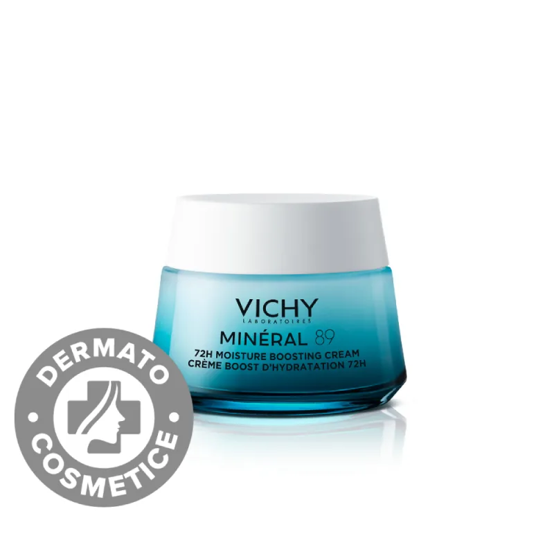 Crema intens hidratanta 72h cu acid hialuronic pentru toate tipurile de ten Mineral 89, 50ml, Vichy — preț și oferte