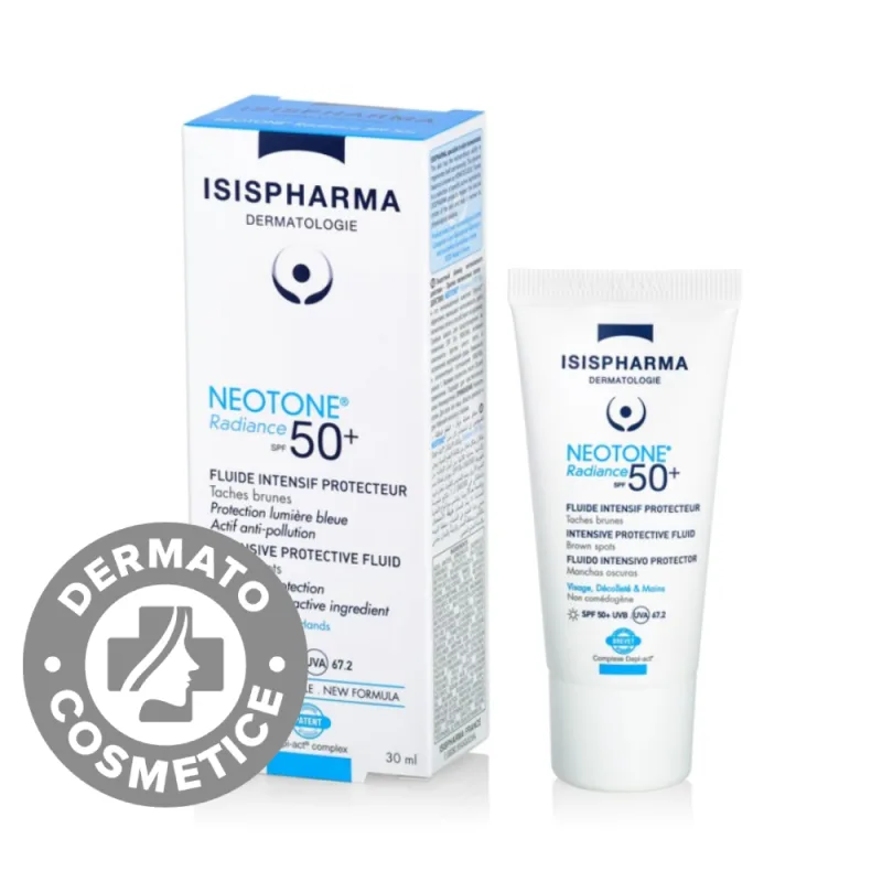 Crema protectoare impotriva hiperpigmentatiilor Neotone Radiance SPF 50+, 30ml, Isis Pharma — preț și oferte