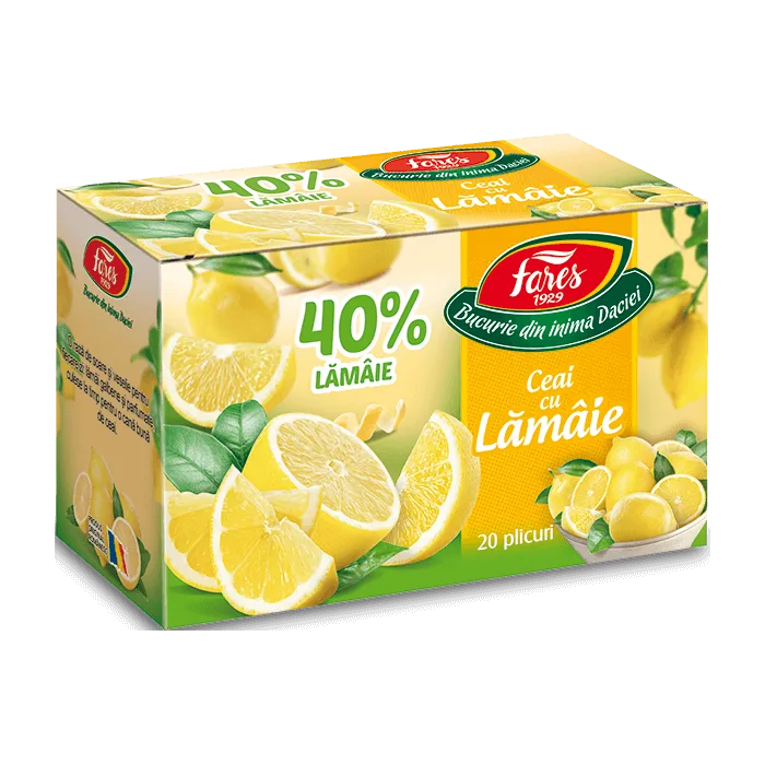 Ceai cu lamaie, 20 plicuri, Fares — preț și oferte