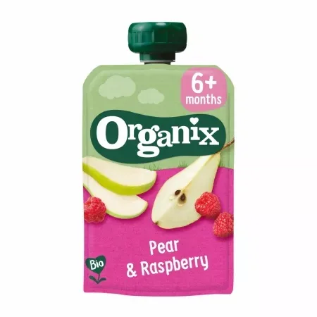 Gustare de pere si zmeura, 100g, Organix — preț și oferte