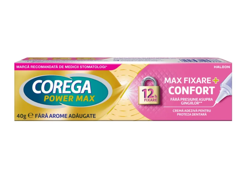 Crema adeziva pentru proteza Fixare & Confort, 40g, Corega — preț și oferte
