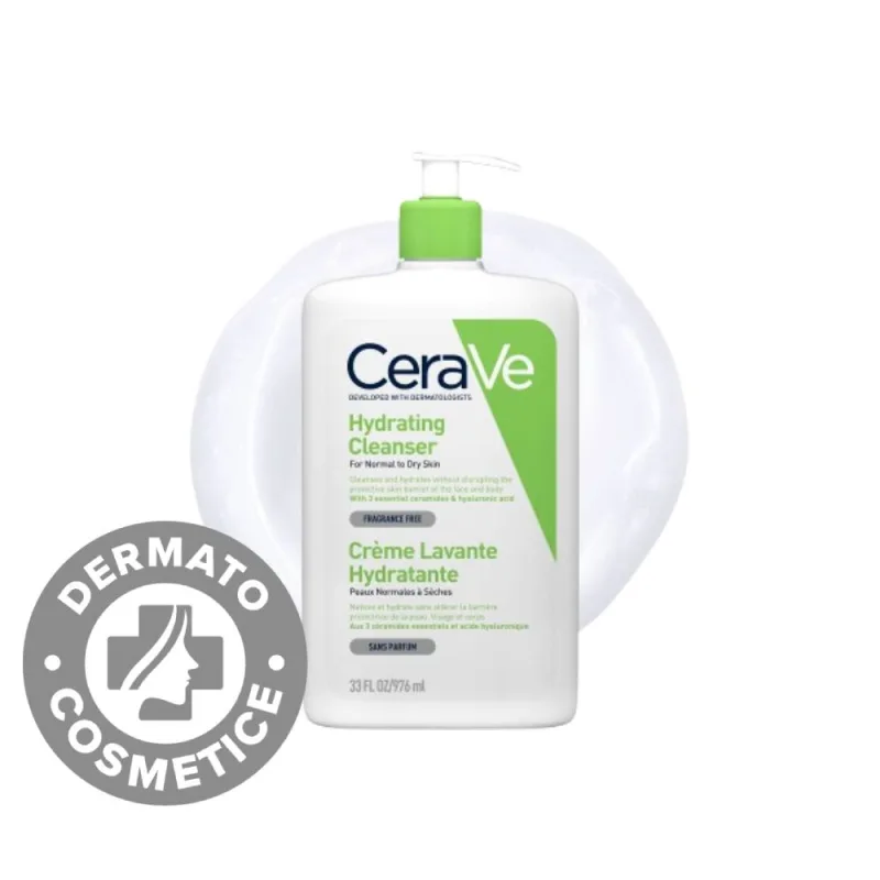 Gel de spalare hidratant pentru piele normala si uscata, 976ml, CeraVe — preț și oferte