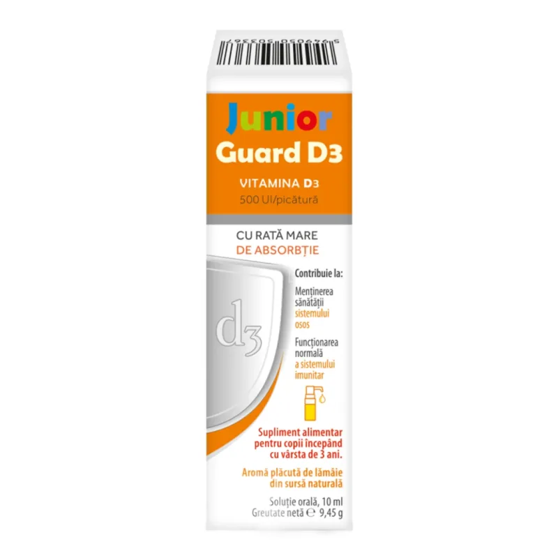 Vitamina D3 Junior Guard, 10 ml, Magna Pharm — preț și oferte