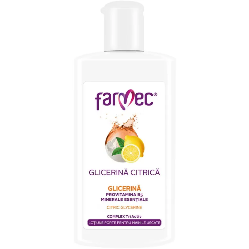 Lotiune pentru maini foarte uscate cu glicerina citrica, 150ml, Farmec — preț și oferte