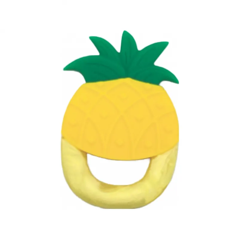 Jucarie pentru dentitie din silicon model de ananas, 1 bucata, Coccorito — preț și oferte
