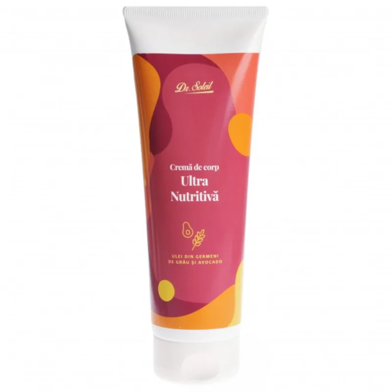 Crema de corp ultra nutritiva cu ulei din germeni de grau si avocado, 250ml, Dr. Soleil — preț și oferte