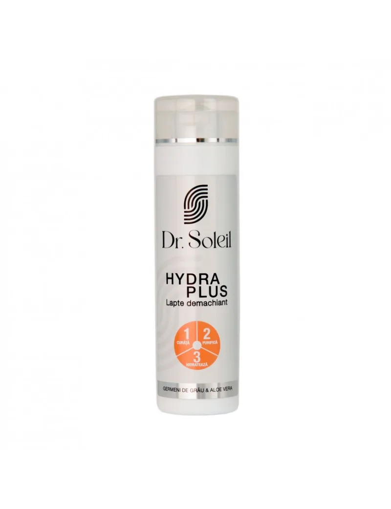 Lapte demachiant 3 in 1 Hydra Plus, 250ml, Dr. Soleil — preț și oferte