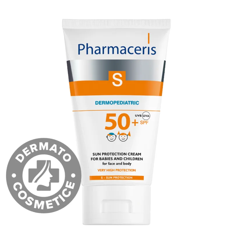 Crema de corp si fata cu protectie solara pentru bebelusi si copii SPF50+ S, 125ml, Pharmaceris — preț și oferte