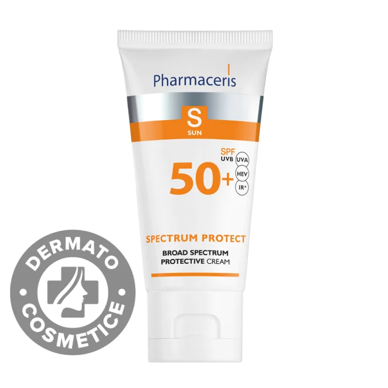 Crema cu protectie solara si spectru larg pentru copii si adulti SPF50+ S, 50ml, Pharmaceris — preț și oferte