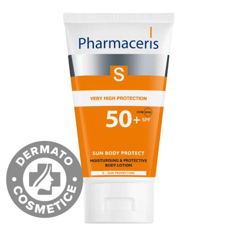 Lotiune de corp cu protectie solara SPF50+ S, 150ml, Pharmaceris — preț și oferte