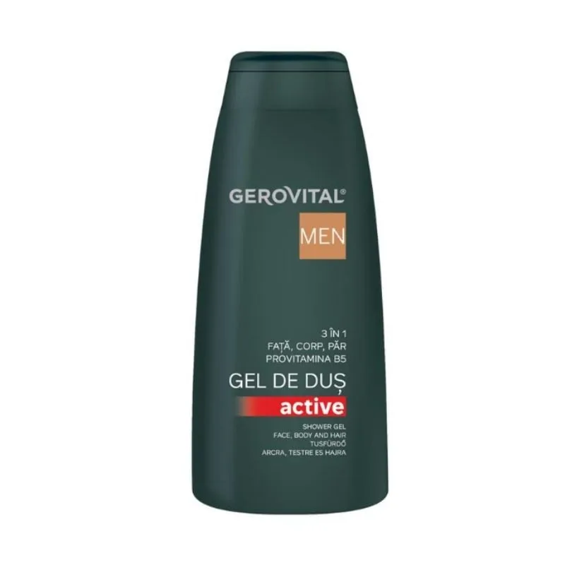 Gel de dus 3in1 Active Men 400 ml, Gerovital FARMEC — preț și oferte