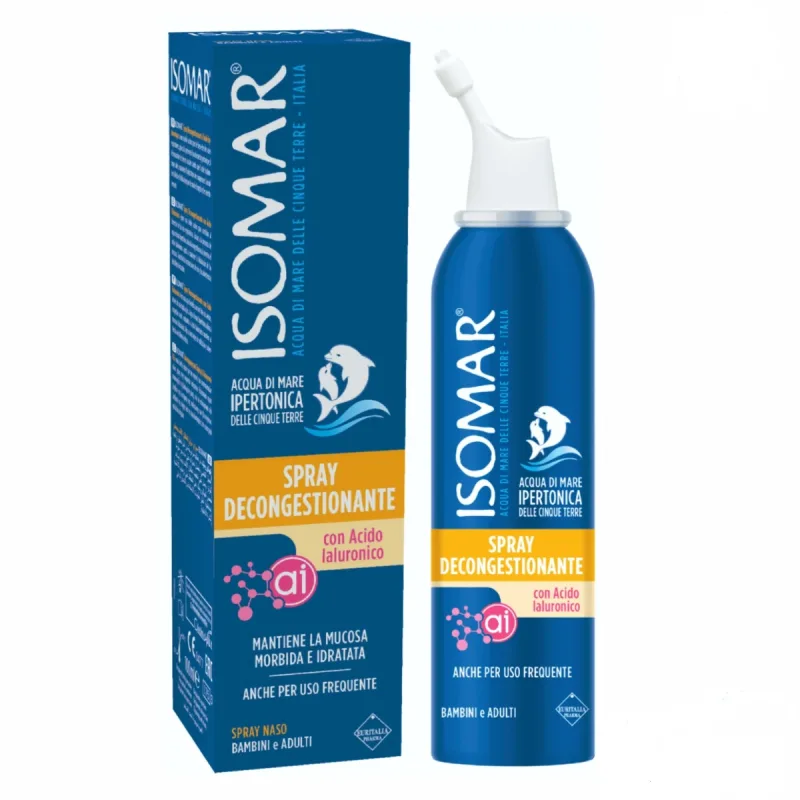 Spray Isomar pentru nas decongestionant cu Acid Hyaluronic, 100ml, Euritalia — preț și oferte