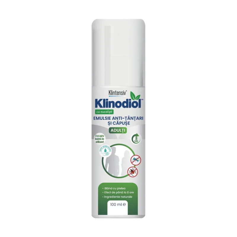 Emulsie anti-tantari si capuse pentru adulti Klinodiol, 100ml, Klintensiv — preț și oferte