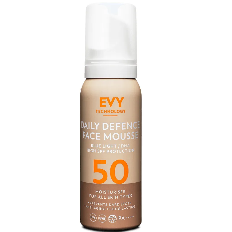 Spuma pentru fata cu SPF50 Daily Defence, 75ml, Evy Technology — preț și oferte