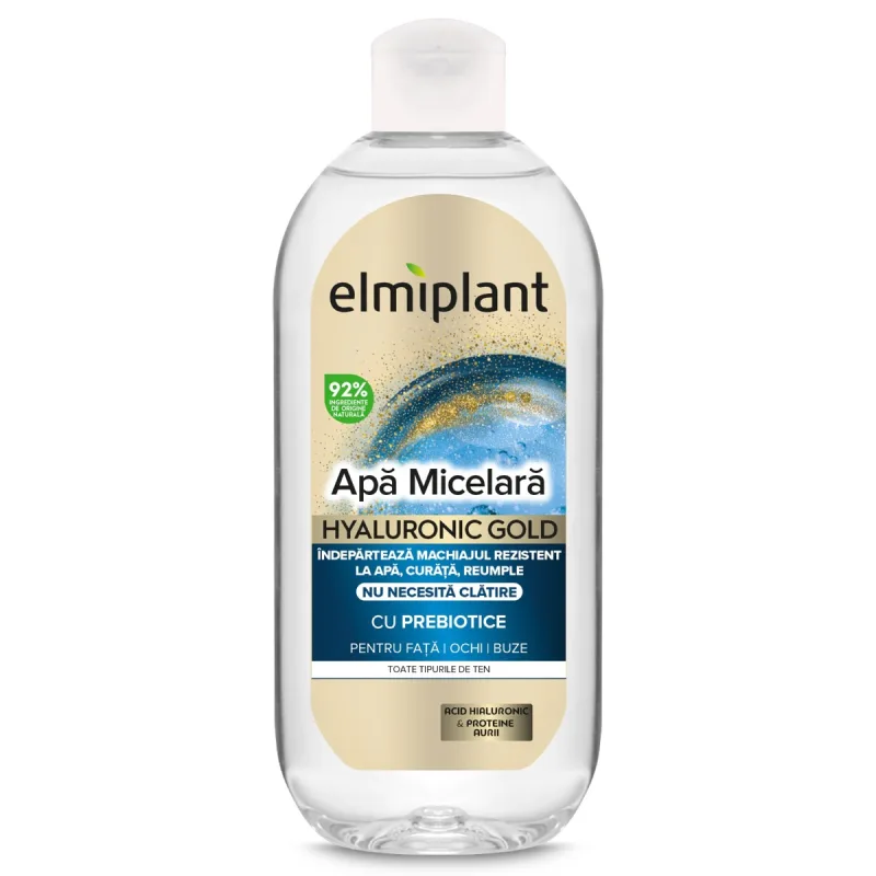 Apa micelara Hyaluronic Gold, 400ml, Elmiplant — preț și oferte