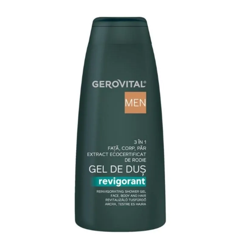 Gel de dus 3in1 Revigorant, Men 400 ml, Gerovital FARMEC — preț și oferte