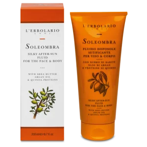 L'Erbolario Fluid Sun dupa plaja cu karite si argan, 200ml