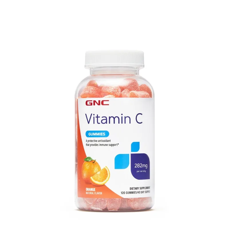Vitamina C 282mg jeleuri cu aroma de portocale, 120 jeleuri, GNC — preț și oferte
