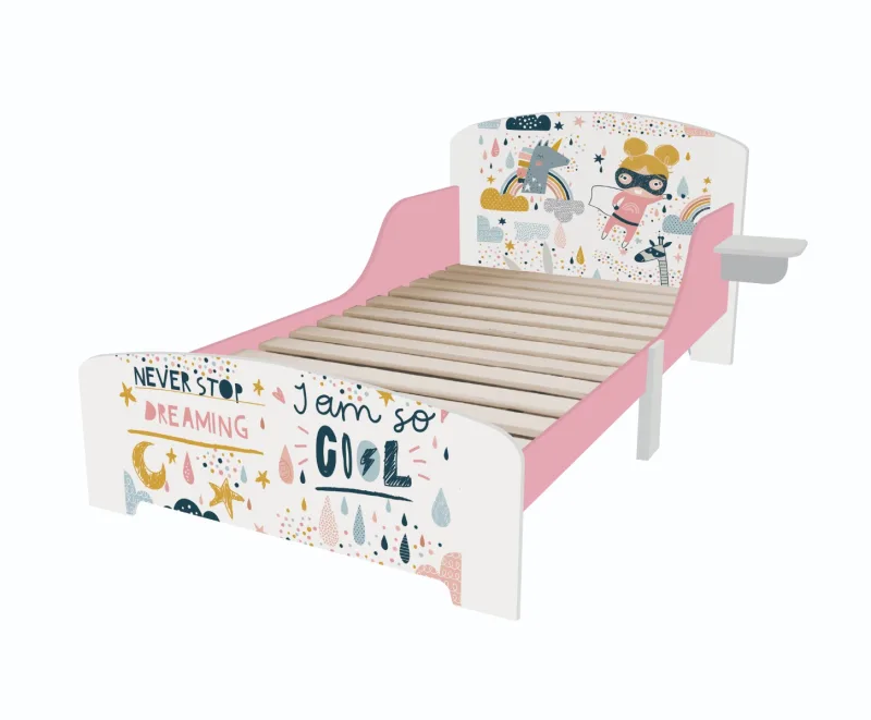 Pat de 70 x 140 cm Junior Super Girl UMPJ04-GRL, 1 bucata, U-Grow — preț și oferte
