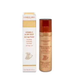L'Erbolario Masca iluminatoare 24 K Aur si Vitamina C, 50ml