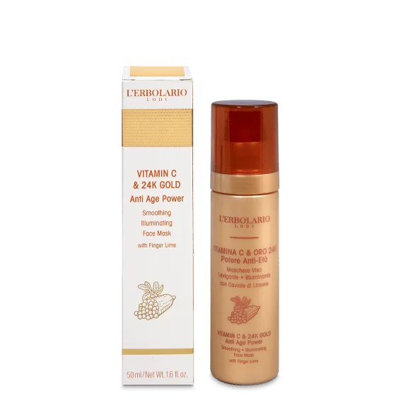 L'Erbolario Masca iluminatoare 24 K Aur si Vitamina C, 50ml — preț și oferte