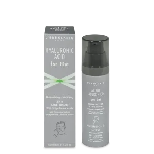 Crema de fata 24H hidratanta si matifianta cu acid hialuronic pentru barbati, 50ml