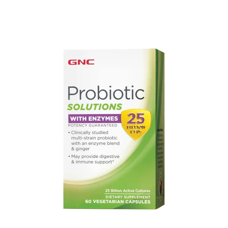 Probiotic solutions cu enzime digestive 25 Miliarde CFU's, 60 capsule, GNC — preț și oferte