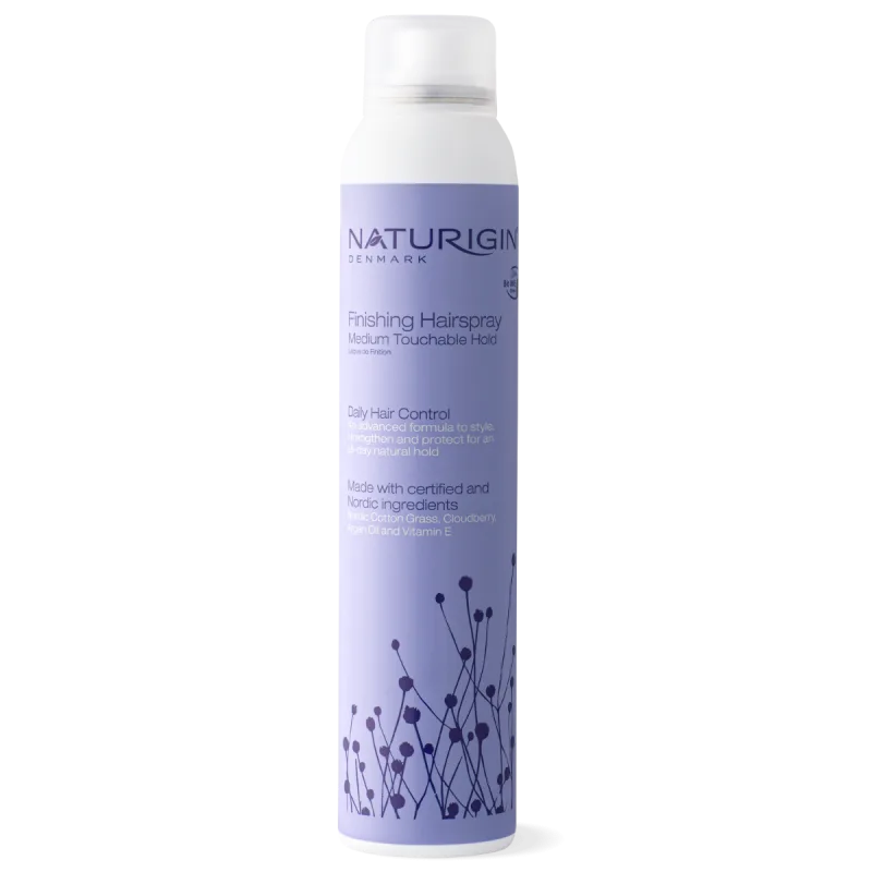 Fixativ cu sustinere flexibila si aspect natural pentru uz zilnic Finishing Hairspray, 200ml, Naturigin — preț și oferte