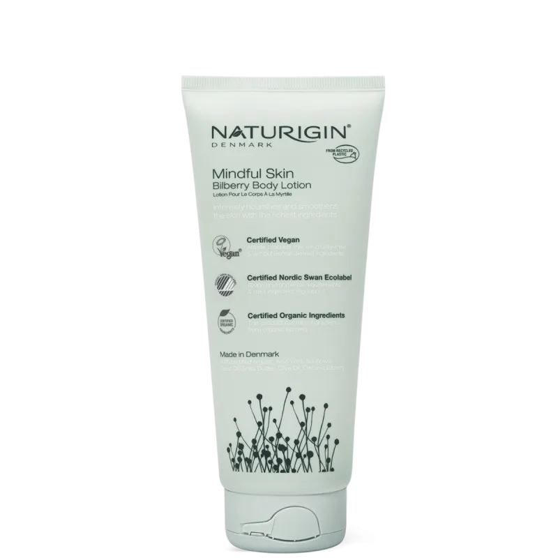 Lotiune de corp cu afine Bilberry Body Mindful Skin, 200ml, Naturigin — preț și oferte