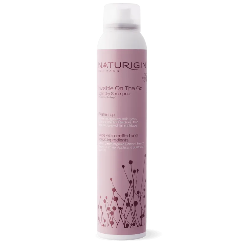 Sampon uscat pentru vitalizare si volum cu sustinere usoara Invisible On The Go, 200ml, Naturigin — preț și oferte