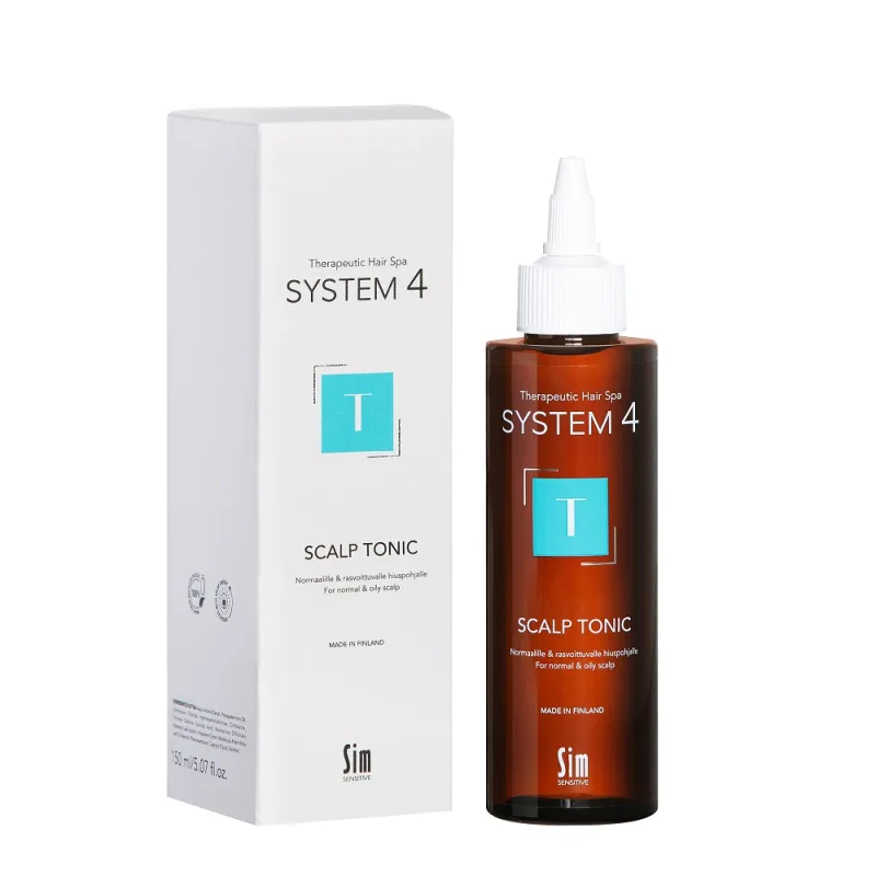 Tratament Tonic Leave-in cu climbazol pentru scalp normal, cu tendinta de ingrasare si matreata System 4 Therapeutical Hair Spa, 150ml, Sim Sensitive — preț și oferte