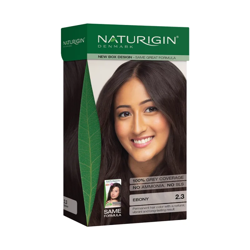 Vopsea de par Ebony 2.3, 115ml, Naturigin — preț și oferte