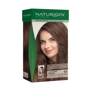 Vopsea de par Light Ash Brown 5.2, 115ml, Naturigin